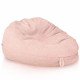 Rose poudré géant pouf poire XXL bouclé