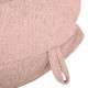 Rose poudré géant pouf poire XXL bouclé