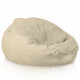 Beige clair pouf poire XL bouclé