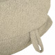 Beige clair pouf poire XL bouclé