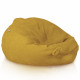 Moutarde pouf poire XL bouclé