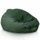 Vert foncé pouf poire XL bouclé