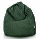 Vert foncé pouf poire XL bouclé