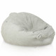 Gris clair pouf poire XL bouclé