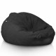 Noire pouf poire XL bouclé