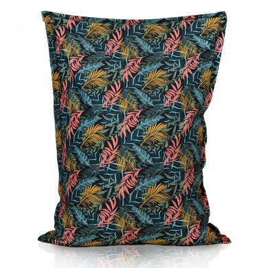Feuilles colorées Pouf Poire Coussin