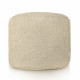 Pouf boucle cilindro beige