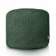 Pouf boucle cilindro vert foncé