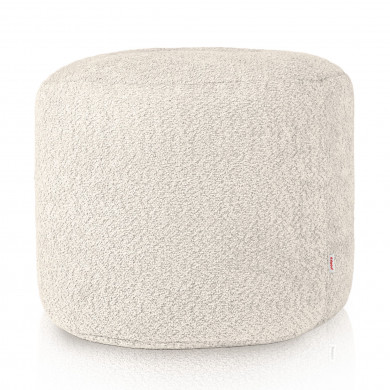Ecru Sitzwürfel cilindro boucle