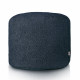 Pouf boucle cilindro bleu foncé