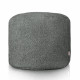 Pouf boucle cilindro gris