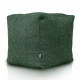 vert foncé Pouf Cube Boucle