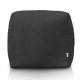 noir Pouf Cube Boucle