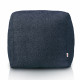 bleu foncé Pouf Cube Boucle