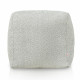 gris clair Pouf Cube Boucle