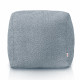 bleu Pouf Cube Boucle