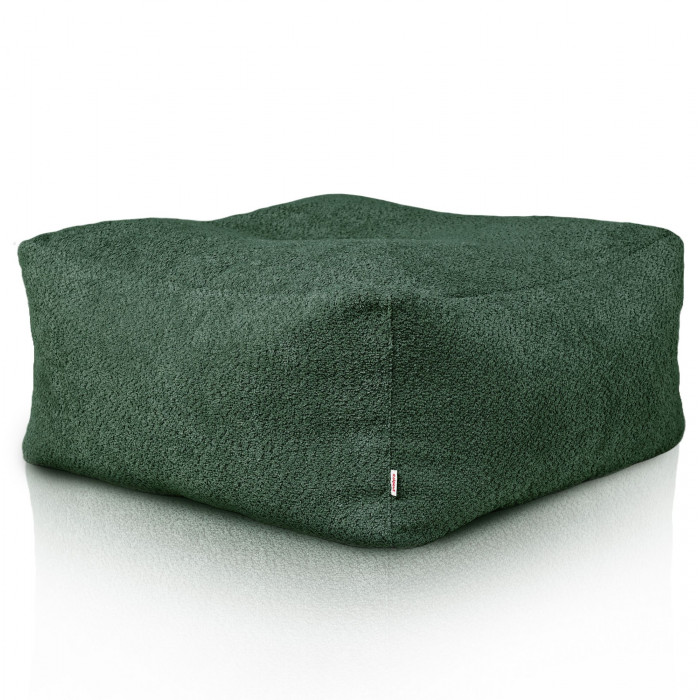 Vert foncé pouf table florence boucle