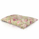 Fleurs pastels pouf poire coussin