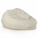 Beige laine pouf poire