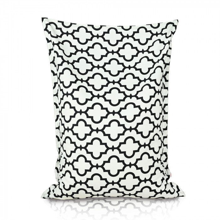 Blanc maroc pouf poire coussin