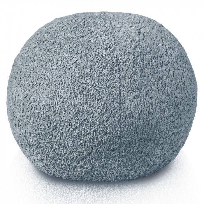 Ecru Boucle kugel dekoratives kissen