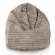 Beige pouf poire enfants stripe