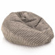 Beige pouf poire enfants stripe