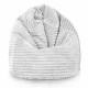 Blanc pouf poire enfants stripe