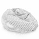 Blanc pouf poire enfants stripe