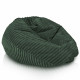 Vert foncé pouf poire enfants stripe