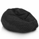 Noir pouf poire enfants stripe