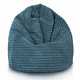 Bleu pouf poire enfants stripe