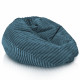 Bleu pouf poire enfants stripe