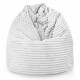 Blanc pouf poire xl stripe