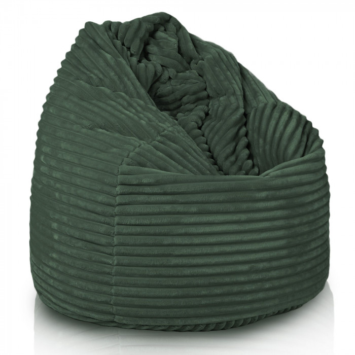 Vert foncé pouf poire xl stripe