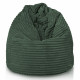 Vert foncé pouf poire xl stripe