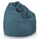 Bleu pouf poire xl stripe