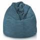 Bleu pouf poire xl stripe