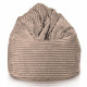 Beige pouf poire XXL stripe