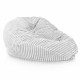 Blanc pouf poire xxl stripe