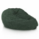 Vert foncé pouf poire xxl stripe