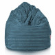 Bleu pouf poire xxl stripe