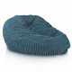 Bleu pouf poire xxl stripe