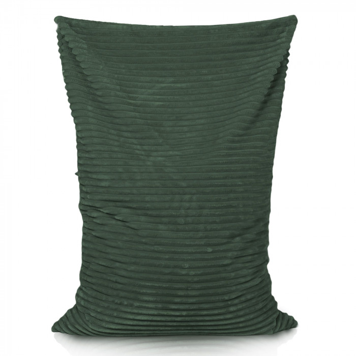 Vert foncé pouf poire coussin pour enfants stripe