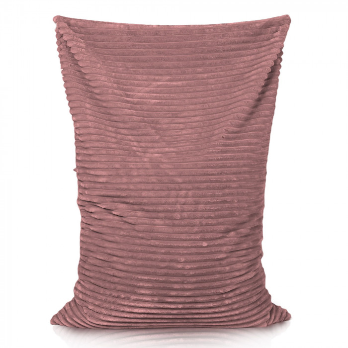 Rose délavé pouf poire coussin pour enfants stripe