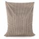 Beige pouf poire coussin pour enfants stripe