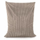 Beige pouf poire coussin XXL stripe