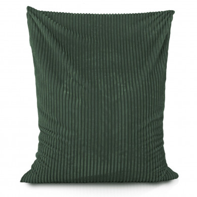 Vert foncé pouf poire coussin stripe