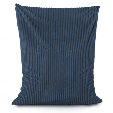Bleu marine pouf poire coussin stripe