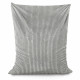Gris clair pouf poire coussin stripe